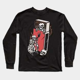 Fire and skull Long Sleeve T-Shirt